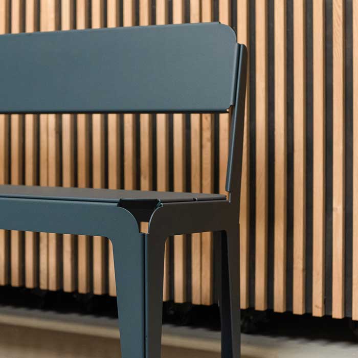 Weltevree Bended Bench tuinbank met rugleuning