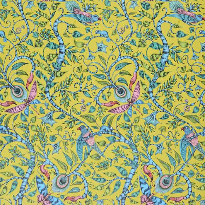 Clarke & Clarke behang Rousseau Lime W0104/04