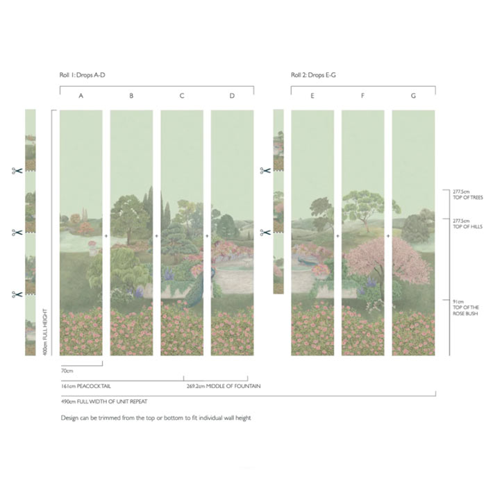 Cole and Son behang Idyll Platinum Pearl 120/1002M