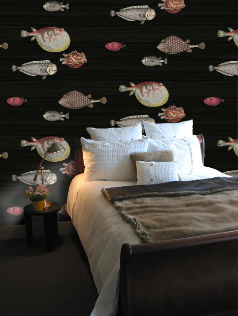 Cole & Son behang Acquario bruin multicolor