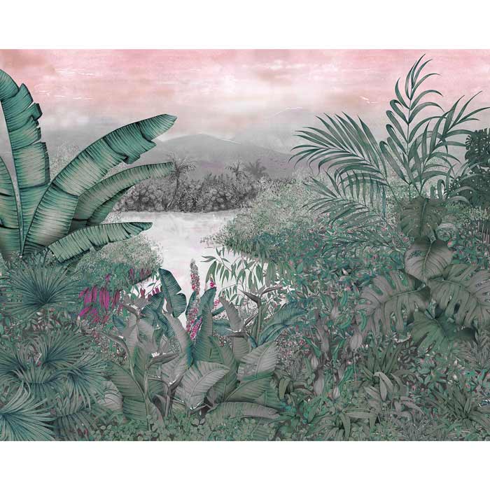 Coordonné behang Neocolonial Pink 8800112