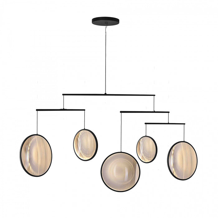 DCW editions Focus X5 chandelier hanglamp zwart