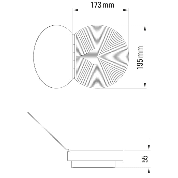 DCW éditions Poudrier wandlamp