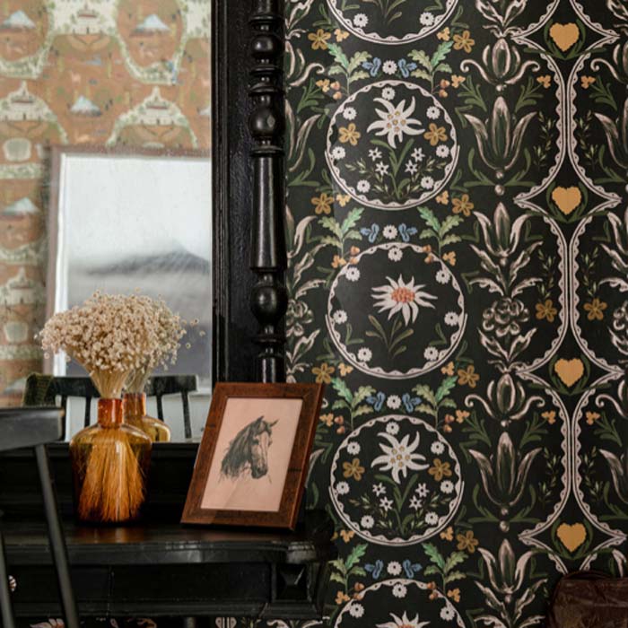 Mind the Gap behang Edelweiss Burgundy WP20694