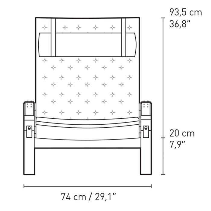 Carl Hansen & Søn FK10 Plico lounge chair