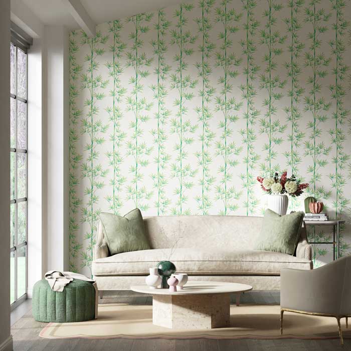 Harlequin behang Isabella Porcelain/Bamboo 112915