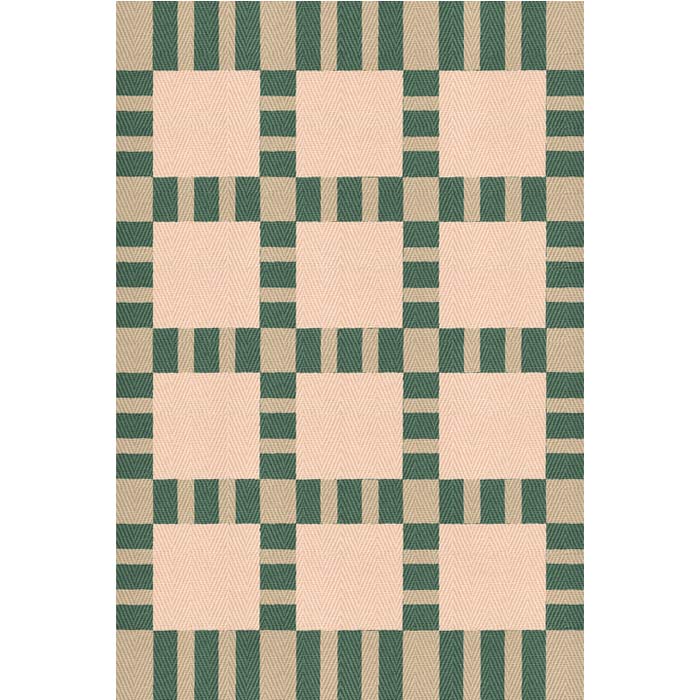 Layered Korean chives Jute vloerkleed