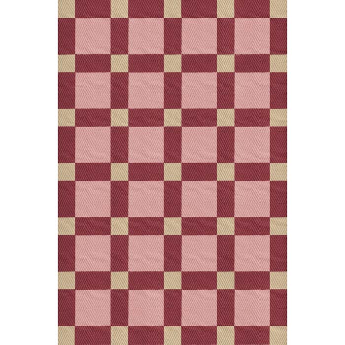 Layered Plum Punch Jute vloerkleed