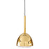 Ligne Roset brass bell hanglamp