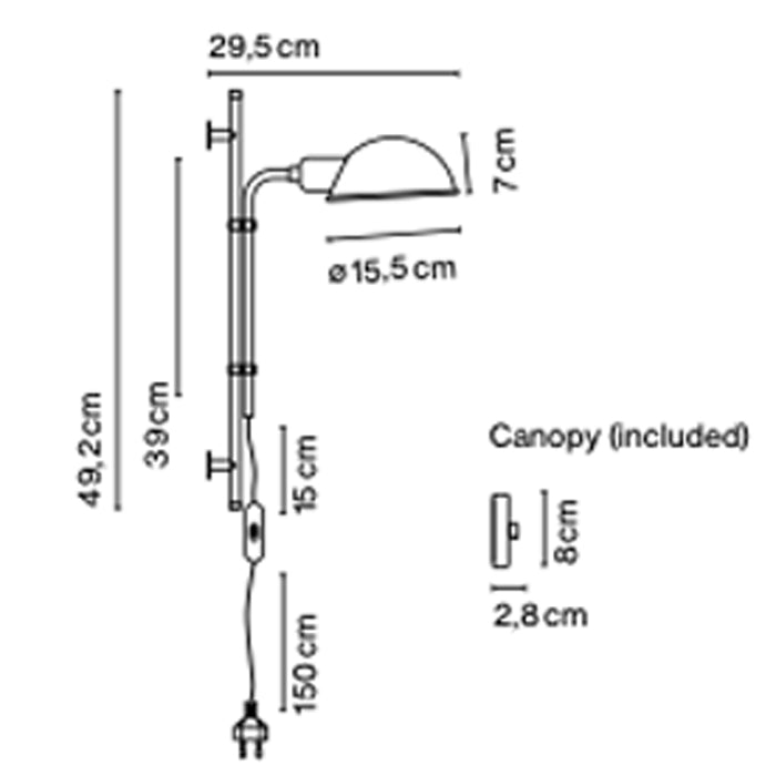 Marset Funiculí wandlamp