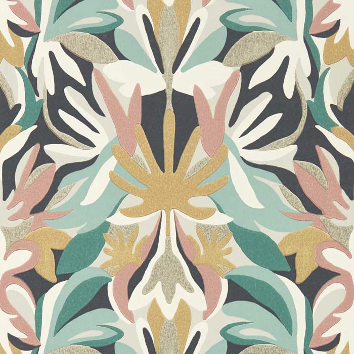 Harlequin behang Melora Positano/Succulent/Gold 112760