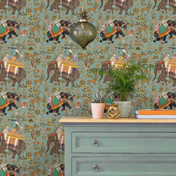 Mind the Gap behang Hindustan Aquamarine WP20257