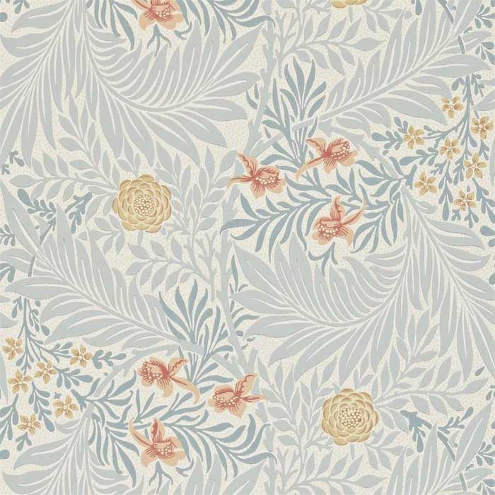 Morris and Co behang Larkspur Slate/Russet 212556