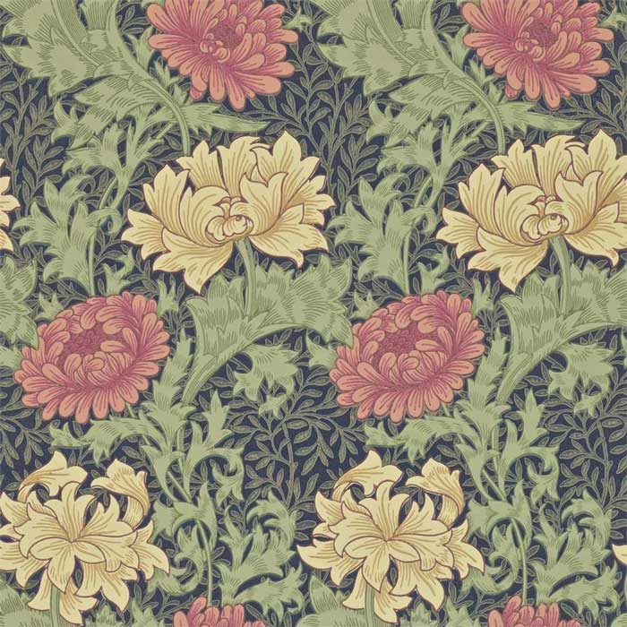 Morris and Co Chrysanthemum indigo 212549