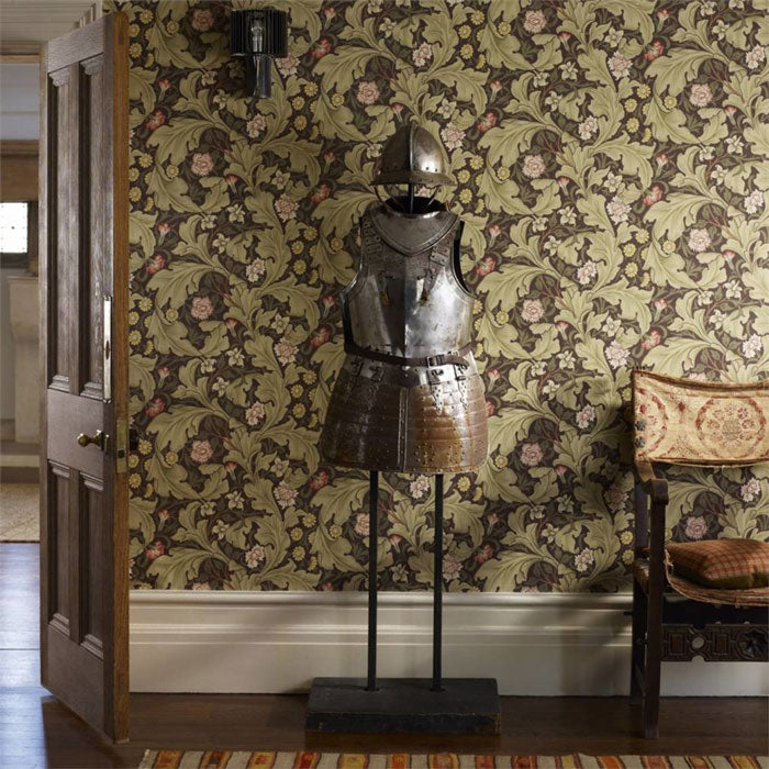 Morris and Co behang leicester woad sage
