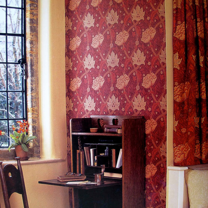 Morris & Co behang Windrush Dark red brick 210493