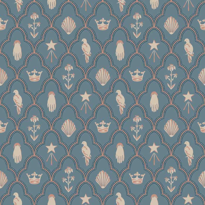 Sandberg Turtledove Barn Indigo Blue S10272