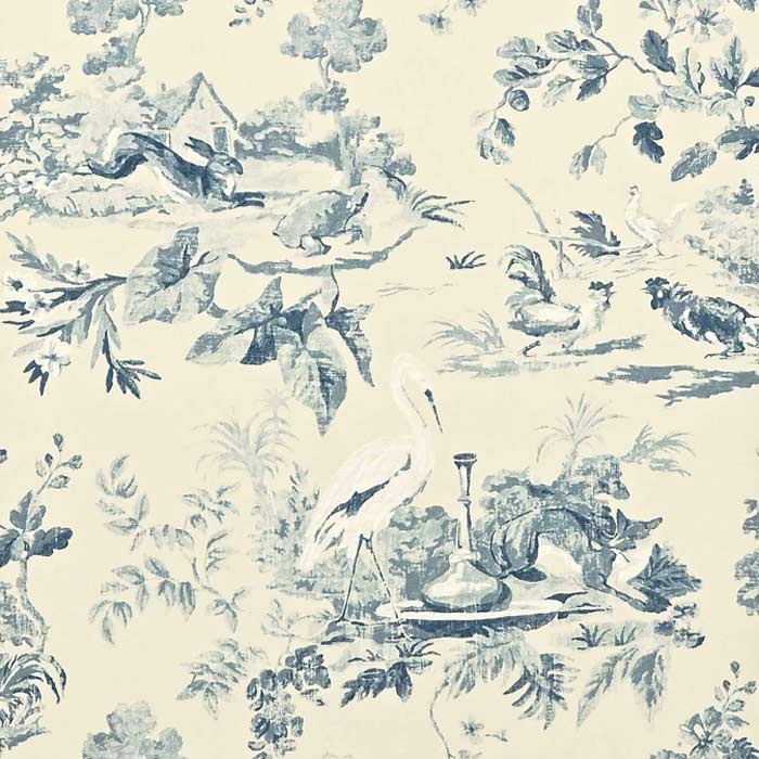 Sanderson Aesops Fables Blue DCAVAE103