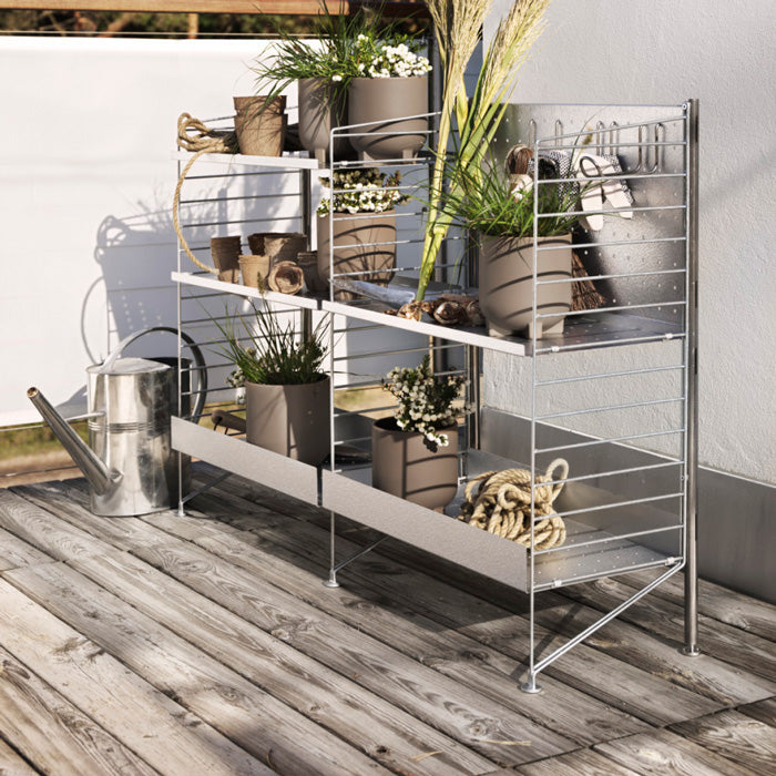 String Free standing shelf galvanized