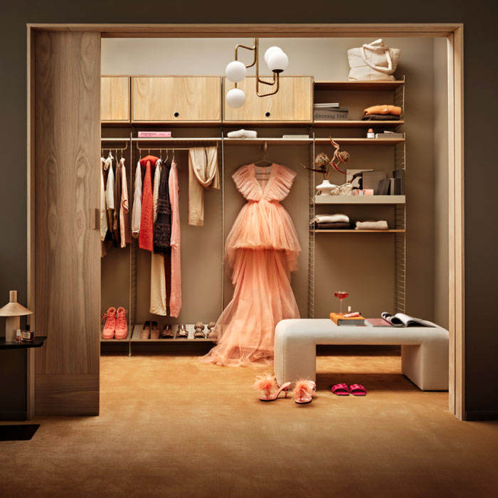 String Cabinet with flip door