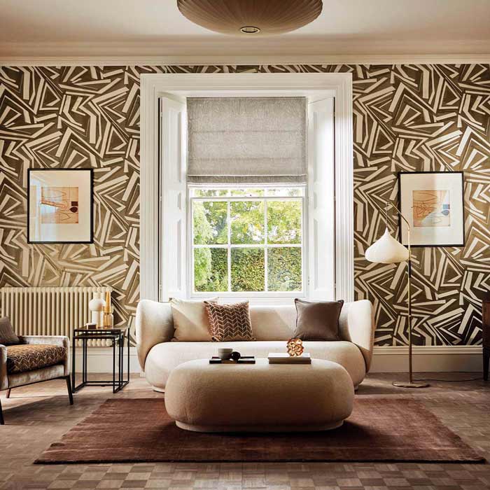 Harlequin behang Transverse Bronze 112740