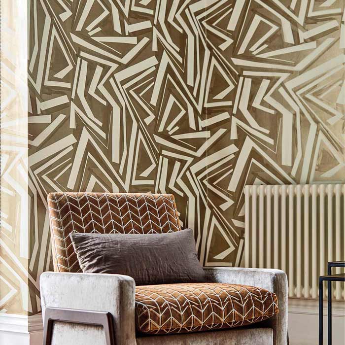 Harlequin behang Transverse Bronze 112740