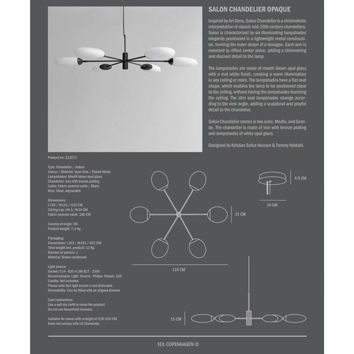 101 Copenhagen Salon Chandelier