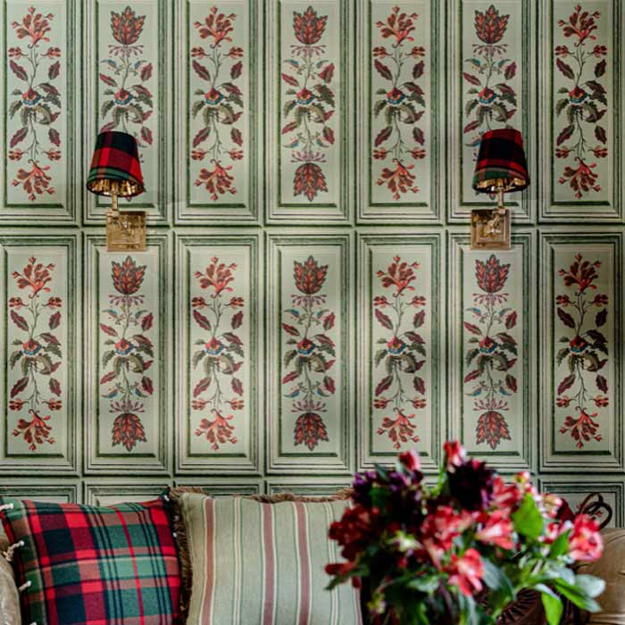 Mind the Gap behang tales of Tyrolean panel Taupe WP20698