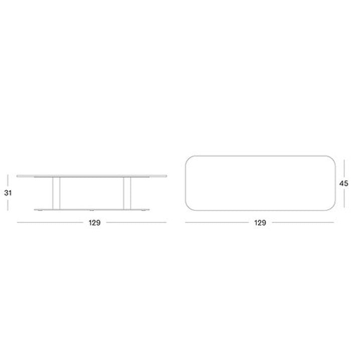 Vincent Sheppard Kodo coffee table afmetingen