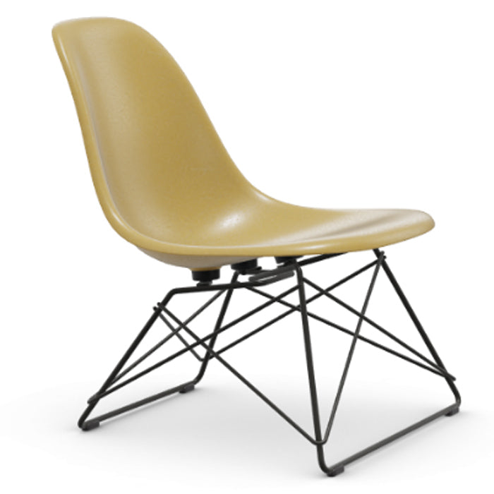 Vitra Eames Fiberglass Side Chair LSR zwart onderstel