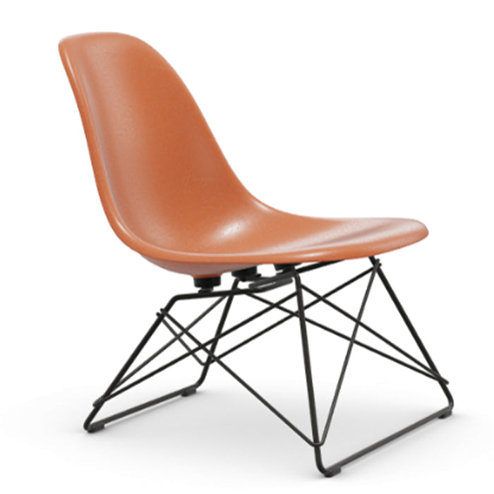 Vitra Eames Fiberglass Side Chair LSR zwart onderstel