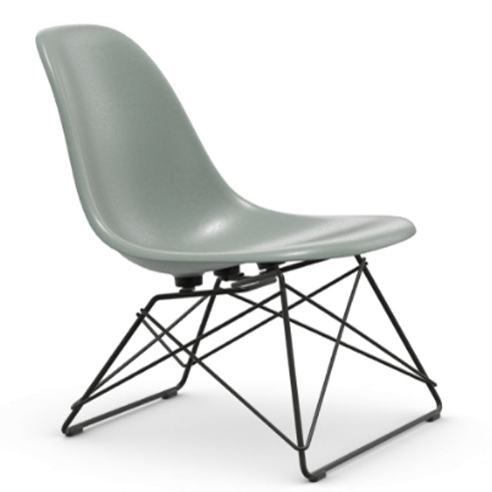 Vitra Eames Fiberglass Side Chair LSR zwart onderstel