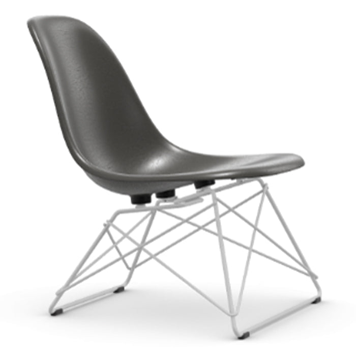 Vitra Eames Fiberglass Side Chair LSR wit onderstel