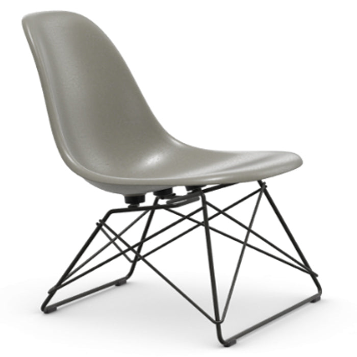 Vitra Eames Fiberglass Side Chair LSR zwart onderstel