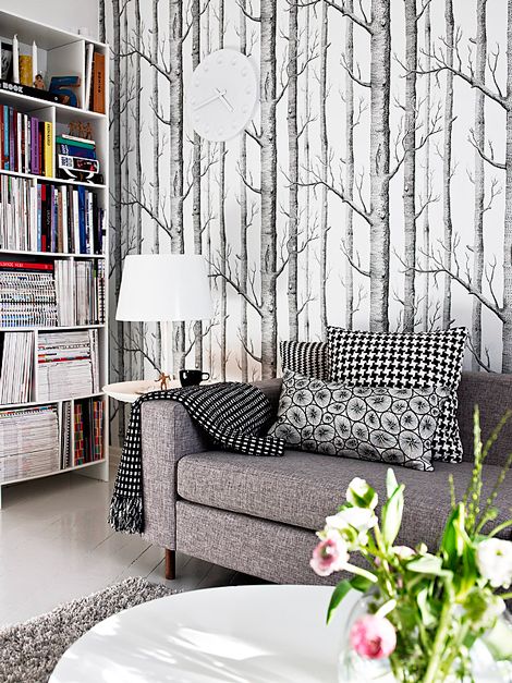 Cole and Son behang Woods wit