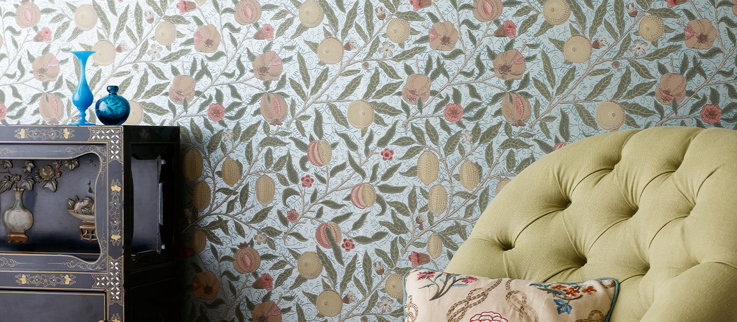 Morris and Co behang Fruit tangled Green 510018