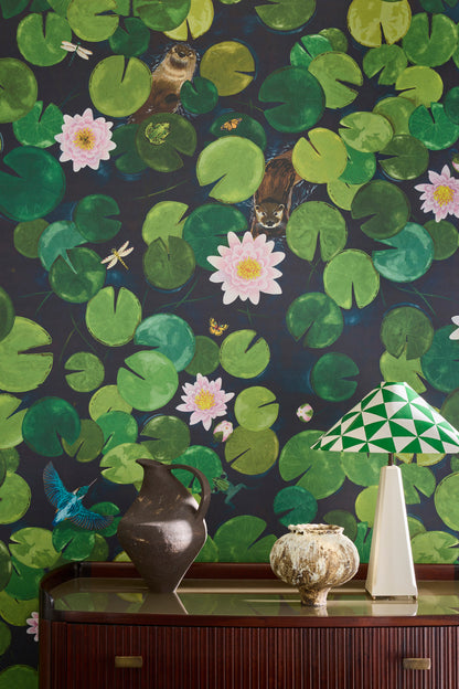 Little Greene behang Lily Pads 