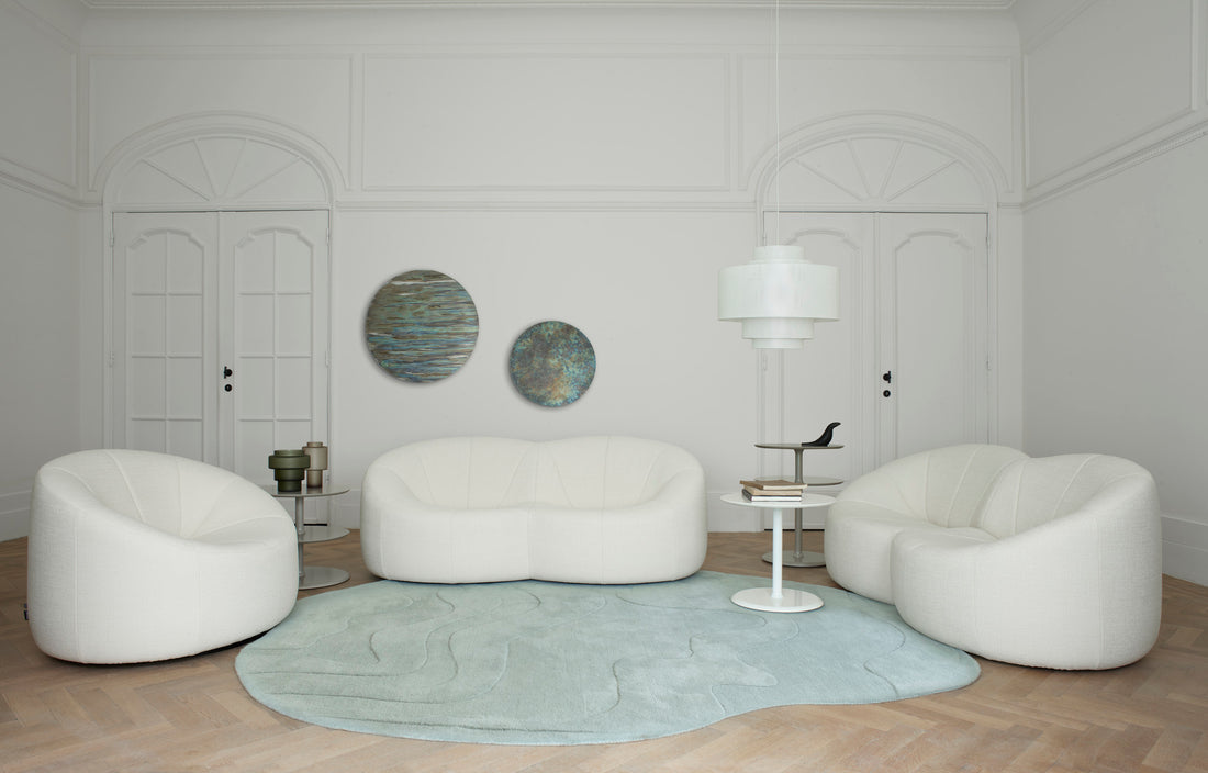 Ligne Roset Gavrinis 3 vloerkleed grey blue