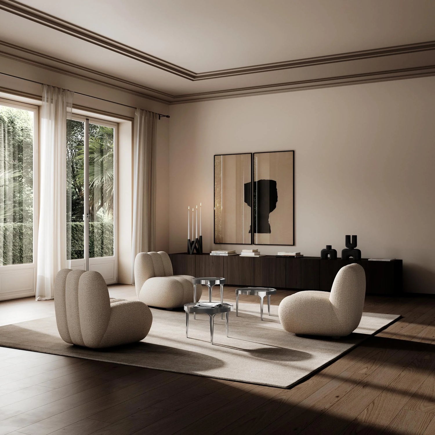 101 Copenhagen Phantom table Chrome