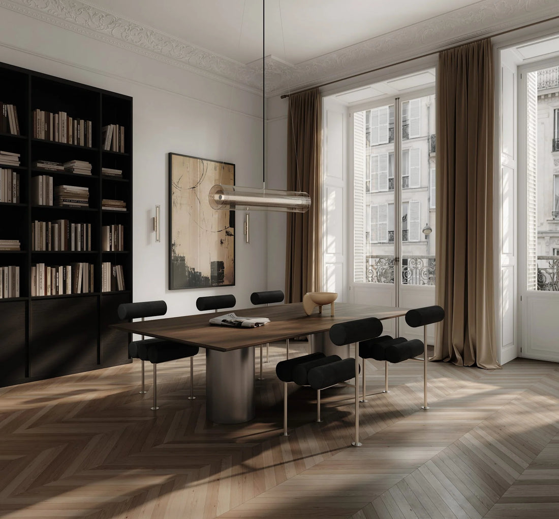 101 Copenhagen Frame Pendant lamp Fat - Chrome dining room 