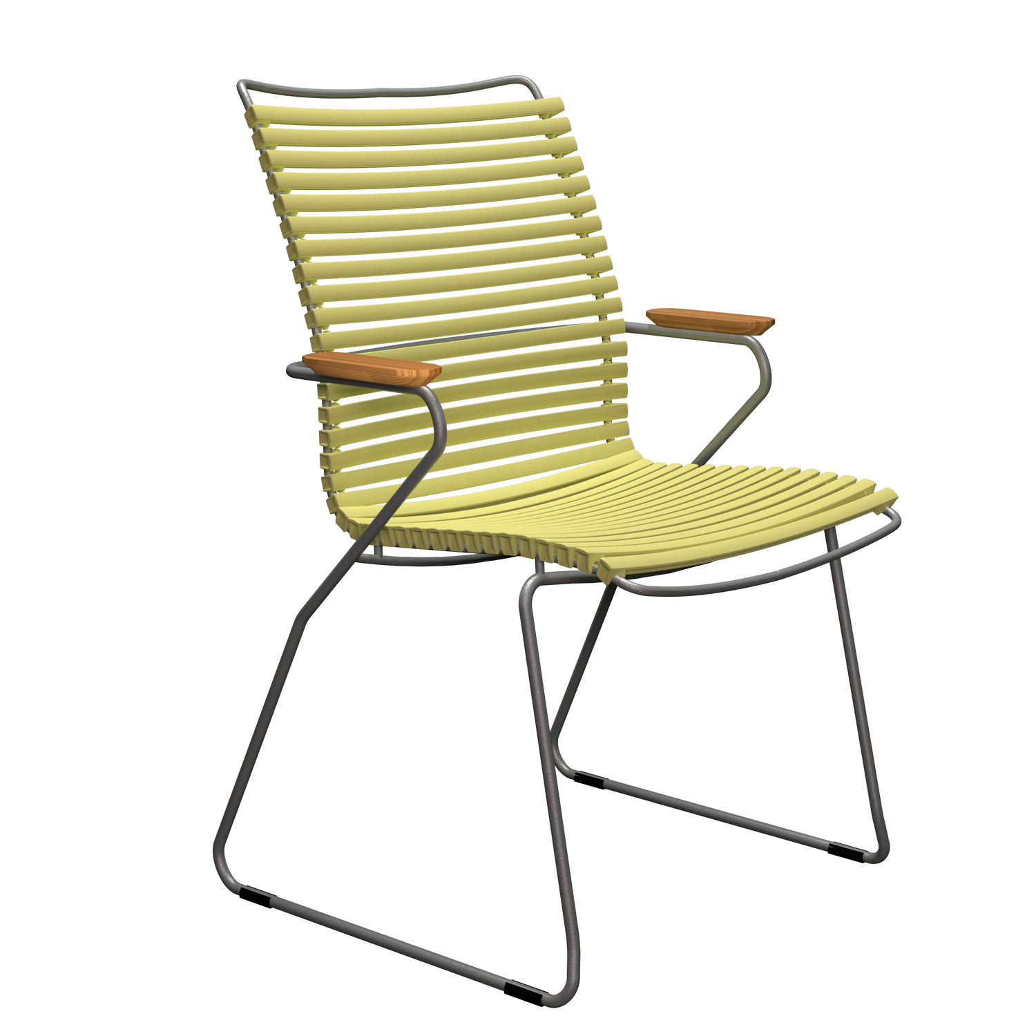 Houe Click dining tall back armchair outdoor zest lemon