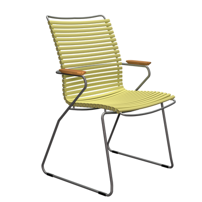 Houe Click dining tall back armchair outdoor zest lemon