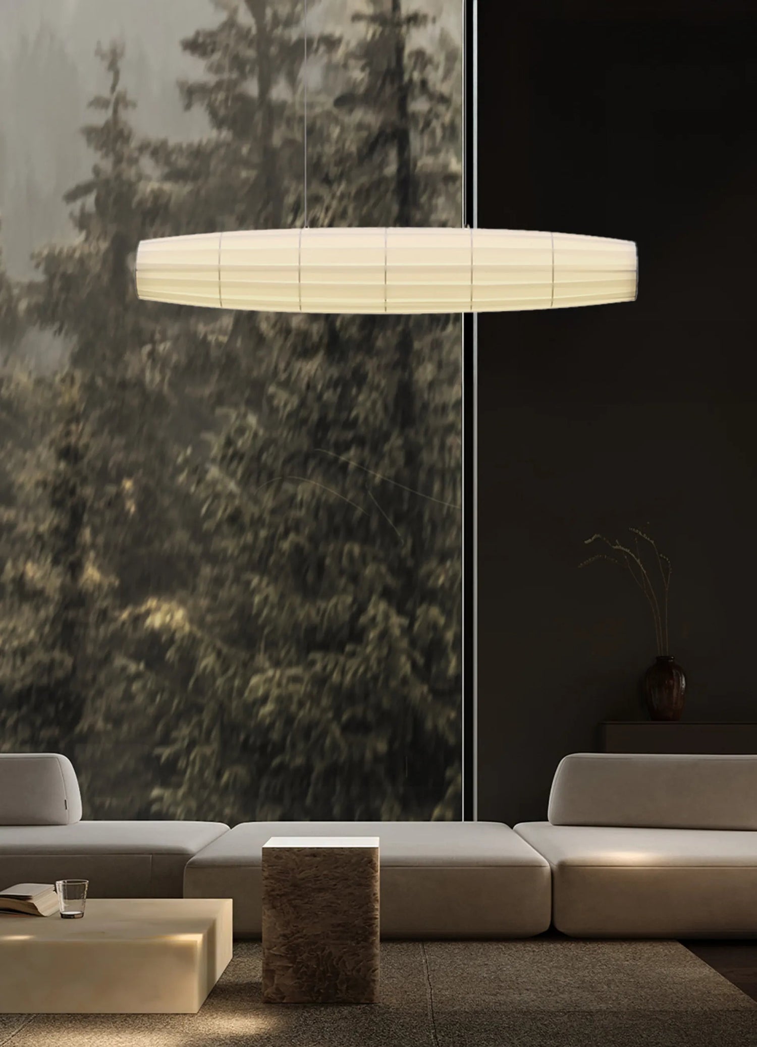 DCW éditions Colonne Pendant 100 hanglamp wit sfeerfoto