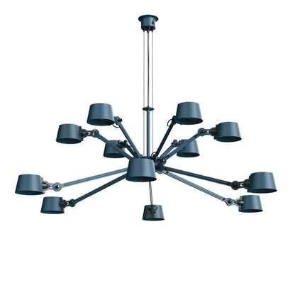  tonone Bolt Chandelier 12 arm  blauw
