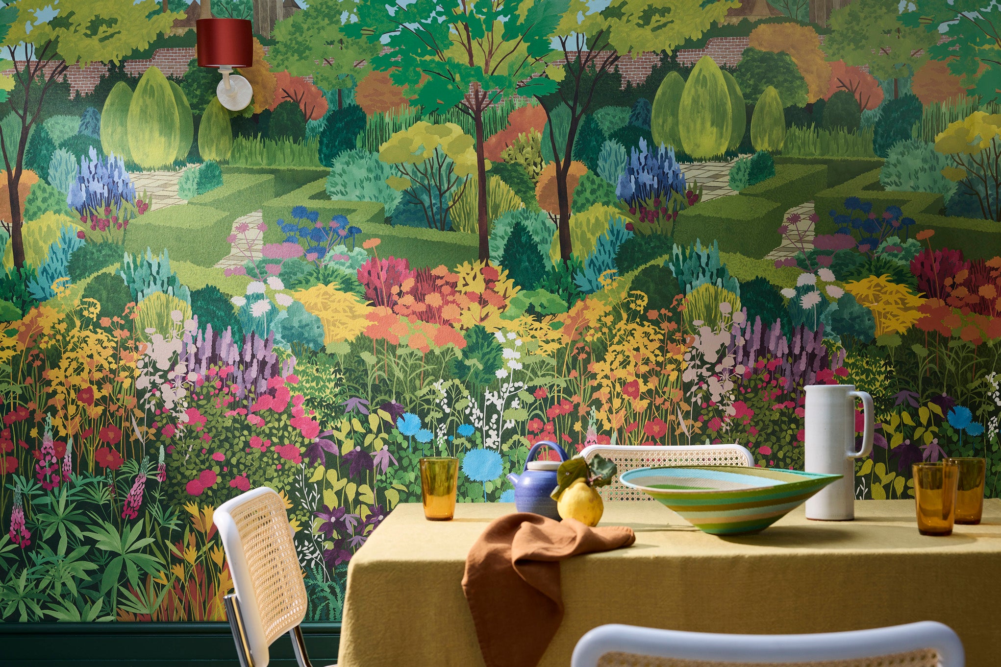 Little Greene behang Castle Garde