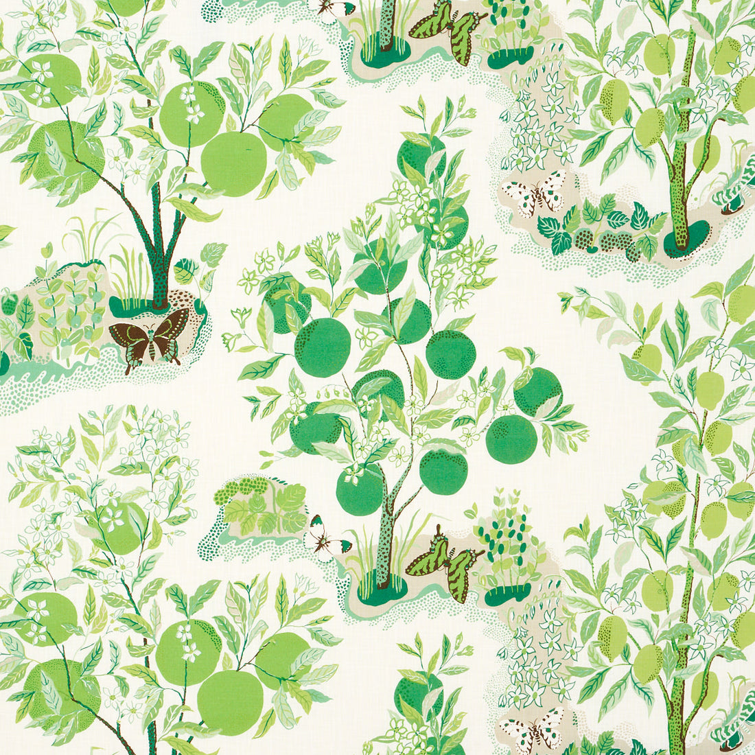 Schumacher Citrus Garden Indoor/Outdoor stof Leaf 177332