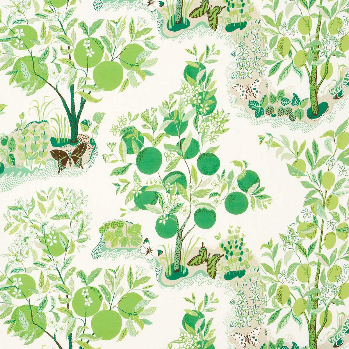 Schumacher Citrus Garden Indoor/Outdoor stof Leaf 177332