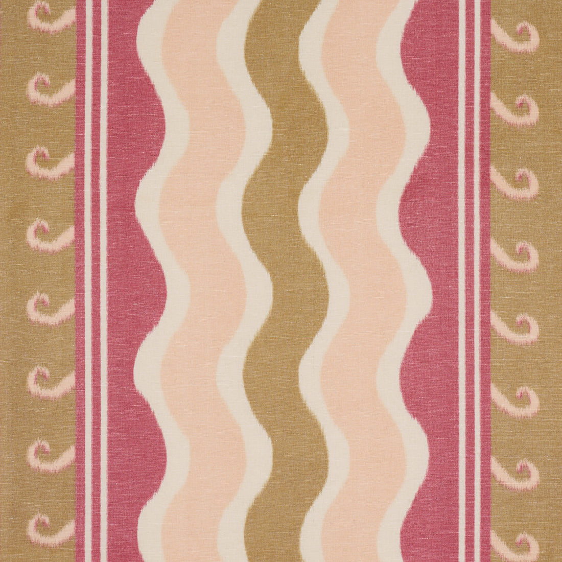 Schumacher Roman Reverie stof Gold &amp; Rose 182631