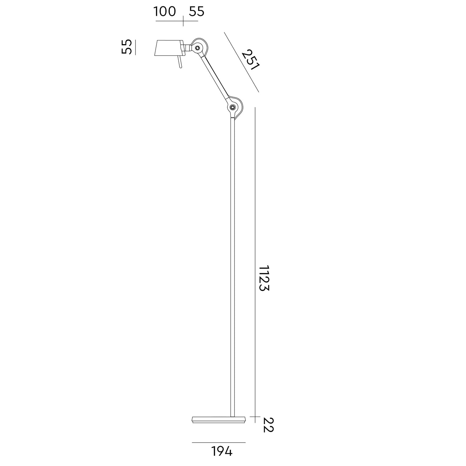 Tonone Bolt10 vloerlamp