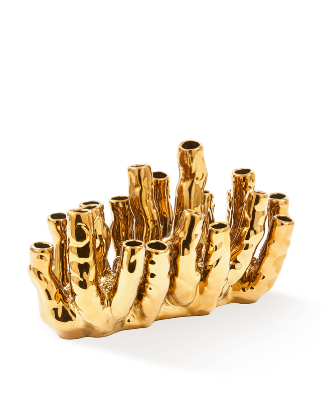 Pols Potten Koraalrif vaas goud